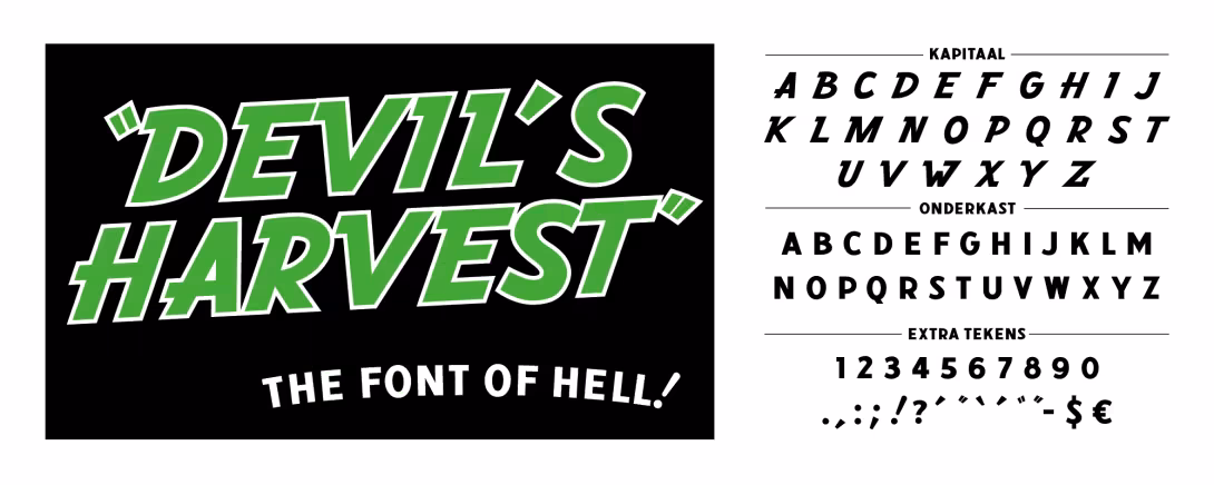 Devil's Harvest font Devil's Harvest font
